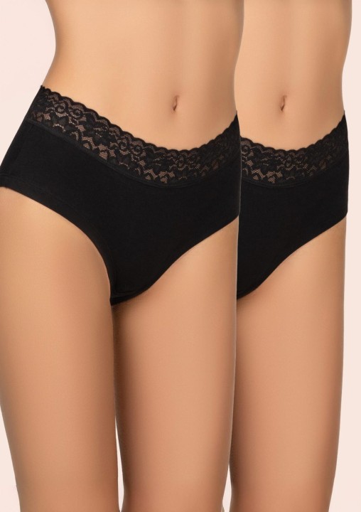 figi-damskie-hipstery-bawelniane-2pack-z-koronka-wyzszy-stan-czarne-168-cotton-kleo_6.jpg