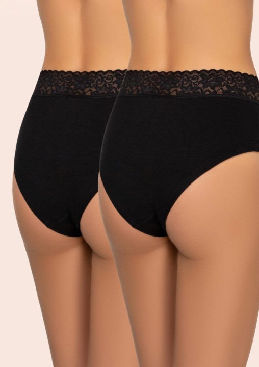figi-damskie-hipstery-bawelniane-2pack-z-koronka-wyzszy-stan-czarne-168-cotton-kleo_7.jpg